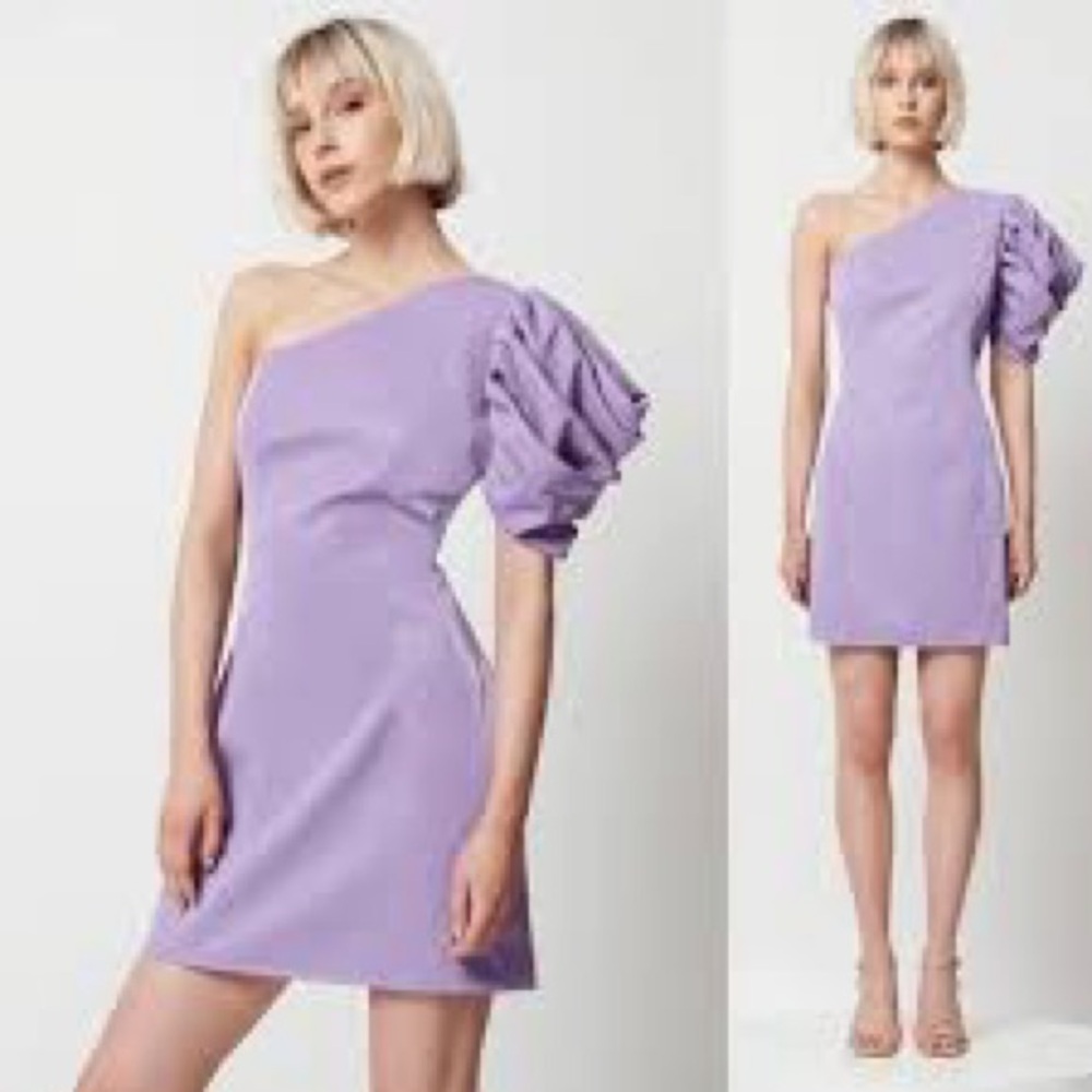 Elliatt One-Shoulder Lilac Dress